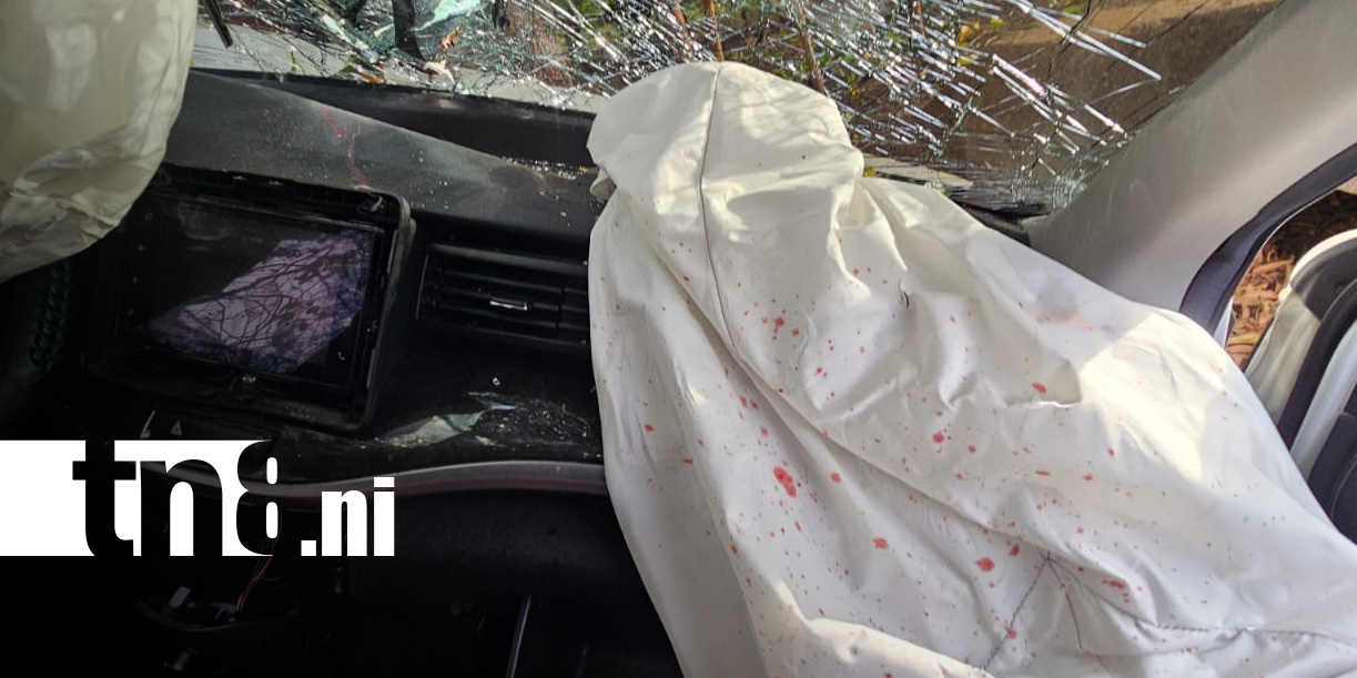 Foto: Choca contra objeto fijo en la Carretera León - Poneloya / TN8
