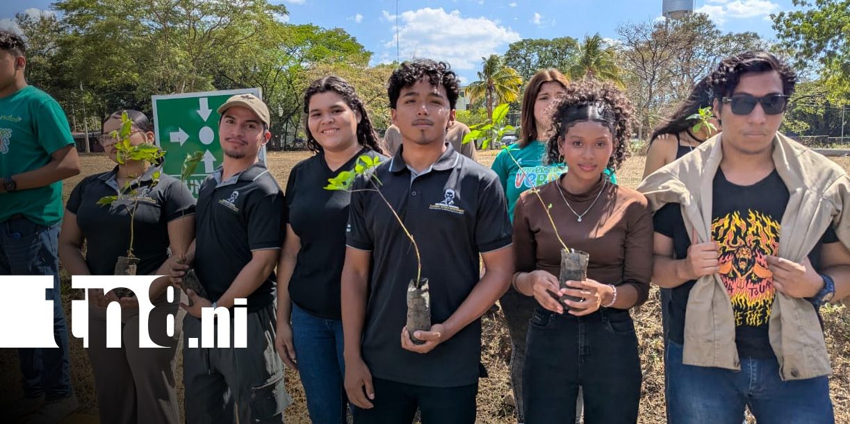 Foto: Jornada ambiental en Universidad Sandino, de Managua / TN8