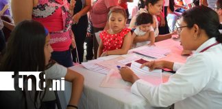 Foto: Feria de salud gratuita en centro de salud Silvia Ferrufino, en Managua / TN8
