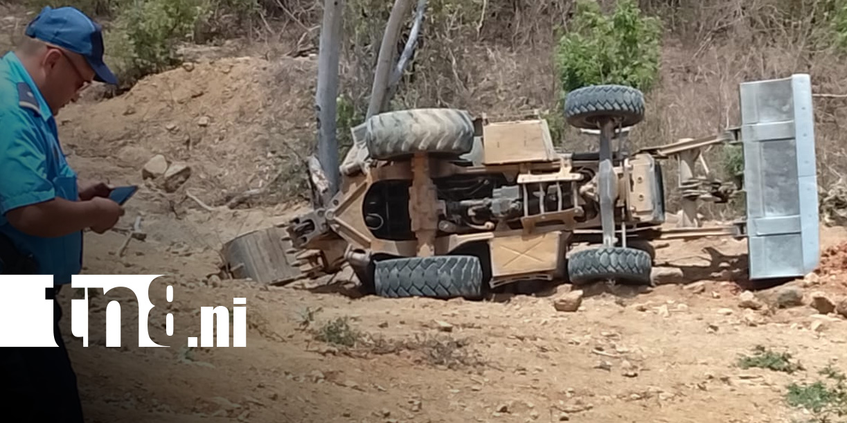 Foto: Accidente con retroexcavadora cobra una vida en Carazo, sector Carretera Costanera / TN8