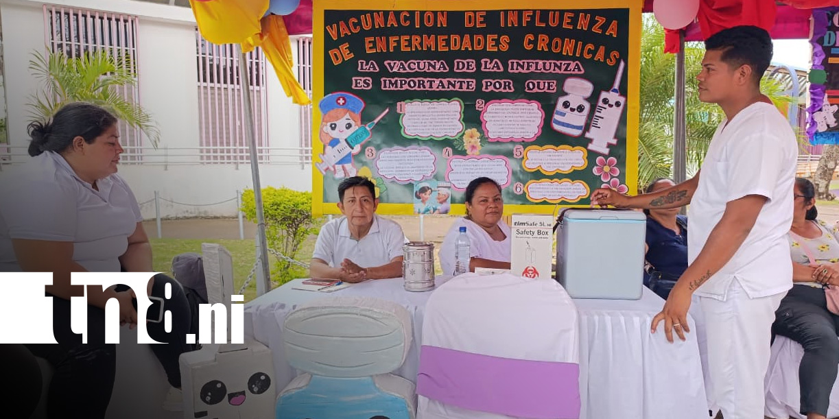Foto: Jornada de vacunación contra la influenza en Managua / TN8