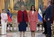 Foto: Venezuela recibe credenciales de nueva embajadora de Nicaragua en Miraflores /Cortesía