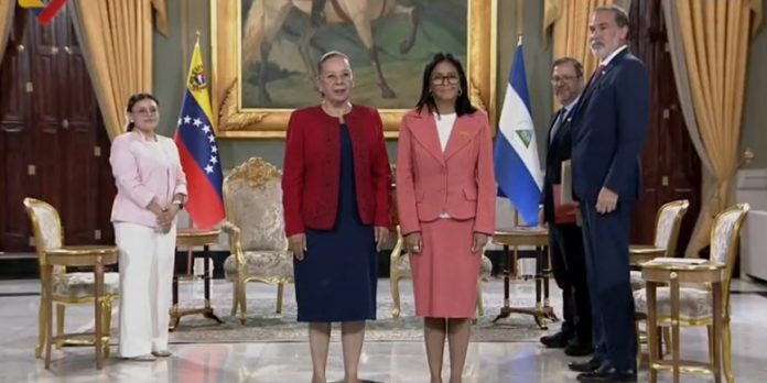 Foto: Venezuela recibe credenciales de nueva embajadora de Nicaragua en Miraflores /Cortesía Foto: Venezuela recibe credenciales de nueva embajadora de Nicaragua en Miraflores /Cortesía