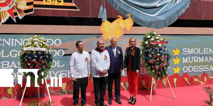 Foto: UNAN - Managua se une a homenaje por la Gran Guerra Patria /TN8 Foto: UNAN - Managua se une a homenaje por la Gran Guerra Patria /TN8