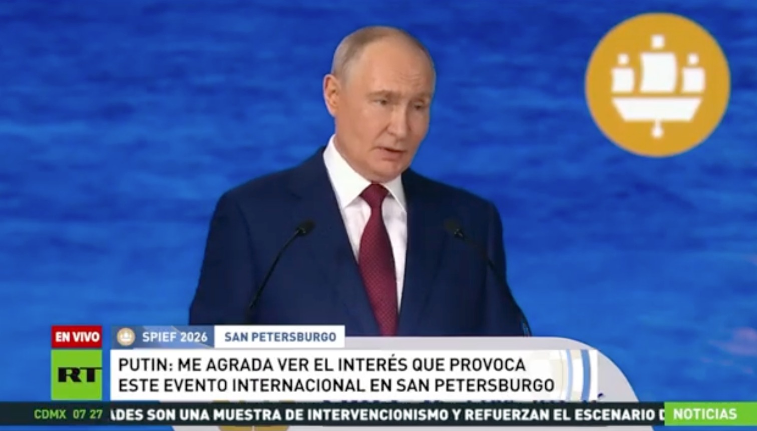 Foto: Vladimir Putin, Presidente de la Federación de Rusia