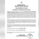 Foto: Fuerza Naval mantiene vigilancia por fenómeno de mar de fondo en el Pacífico/Cortesía