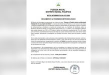 Foto: Fuerza Naval mantiene vigilancia por fenómeno de mar de fondo en el Pacífico/Cortesía