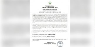 Foto: Fuerza Naval mantiene vigilancia por fenómeno de mar de fondo en el Pacífico/Cortesía