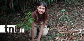 Foto: Jóvenes siembran árboles en Jinotepe, Carazo, en saludo al Día del Medio Ambiente/TN8