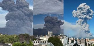 Foto: Japón bajo ceniza volcánica/Cortesía