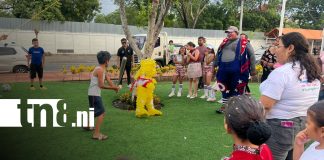 Foto: Niños y niñas disfrutan circuito cultural en el Parque Edith Grown de Managua/TN8