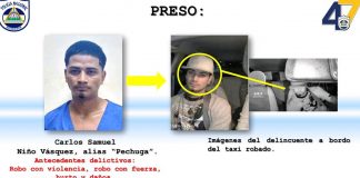 Foto: Cae alias “Pechuga” por robo de taxi en Managua /TN8
