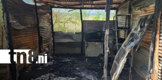 Foto: Incendio en Somoto deja pérdidas en negocio familiar/TN8