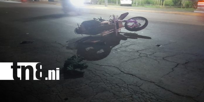 Foto: Accidente en Managua deja motociclista lesionado/TN8 Foto: Accidente en Managua deja motociclista lesionado/TN8
