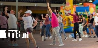 Foto: Bailatón reúne a decenas de personas en Managua en un ambiente de alegría/TN8