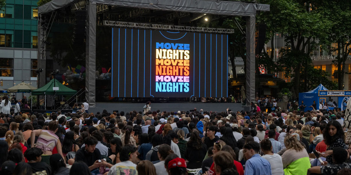 Foto: Bryant Park revive sus noches de cine/Cortesía