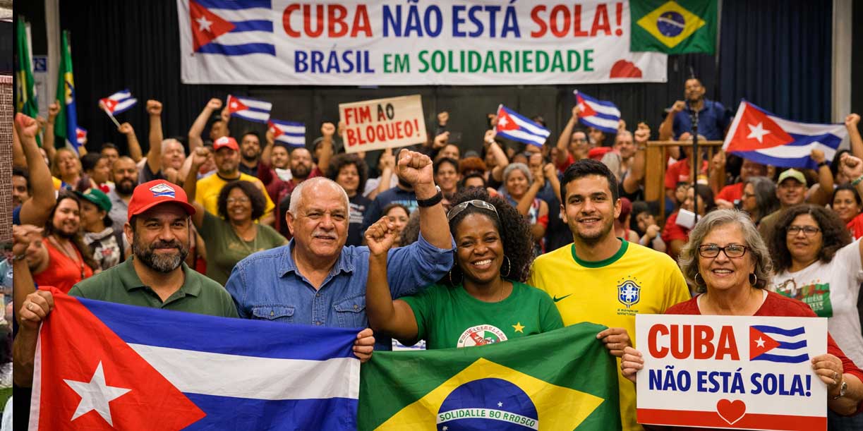 Foto:Brasil alza la voz por Cuba y exige mayor solidaridad frente al bloqueo/Cortesía