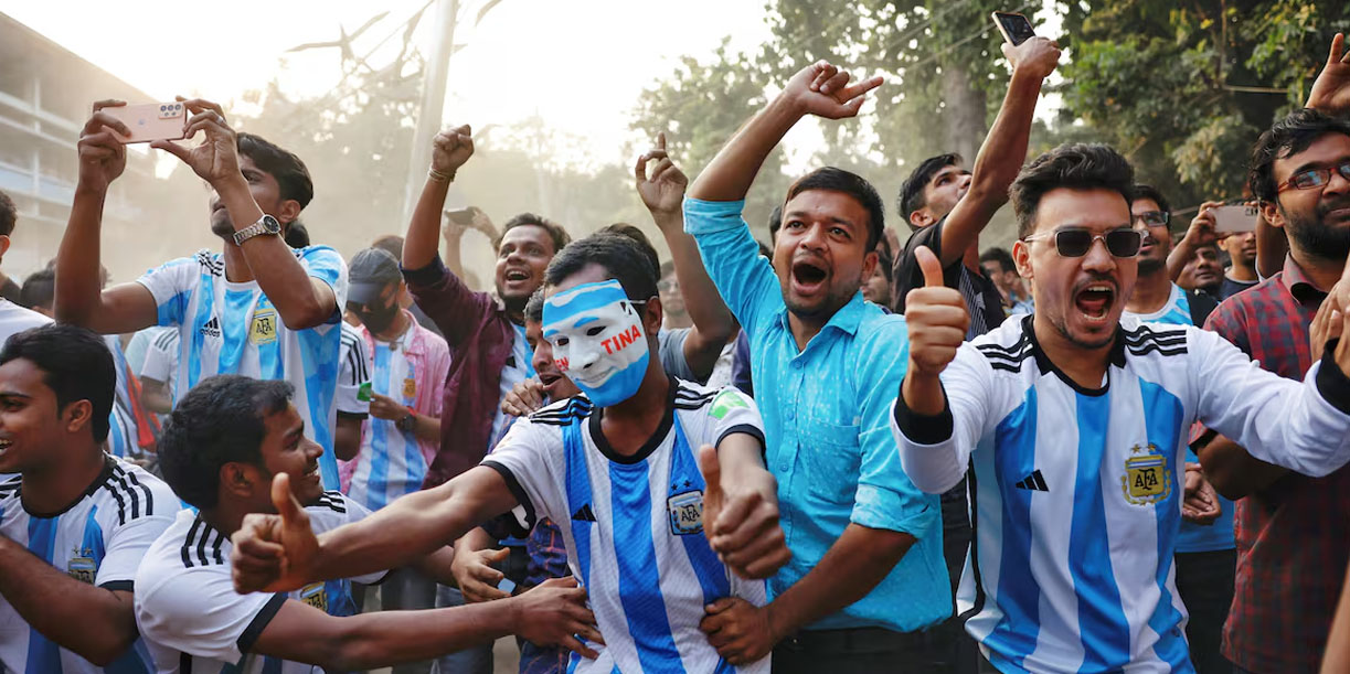 Foto: Bangladesh vibra con Argentina/Cortesía