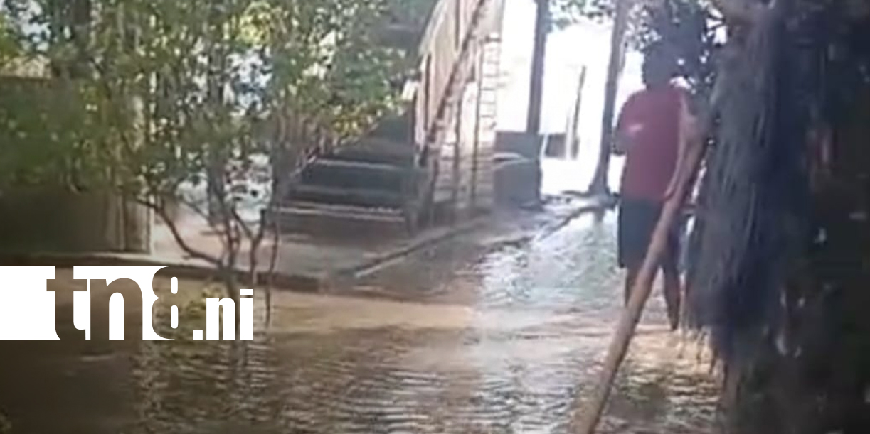 Foto: El mar sorprendió a pobladores de Carazo/TN8