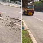China sorprende con una máquina que limpia calles en segundos (VIDEO) Foto: China impresiona con barredora ultrarrápida/Cortesía
