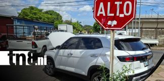 Foto: Conductor resulta lesionado tras colisión con bus de la ruta 168 en Managua / TN8