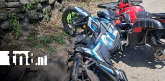Foto: Motociclista termina lesionado tras arriesgada maniobra en en Ometepe / TN8