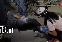 Motociclista resulta lesionado tras accidente de tránsito en Estelí Foto: Motociclista resulta lesionado tras accidente de tránsito en Estelí/TN8