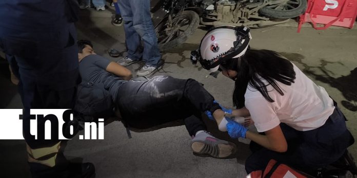 1 Foto: Motociclista resulta lesionado tras accidente de tránsito en Estelí/TN8