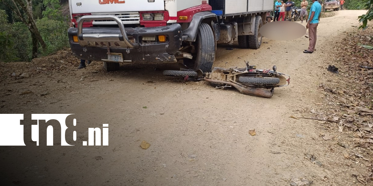 Foto: Joven motociclista muere en trágico accidente en Wiwilí, Nueva Segovia/TN8