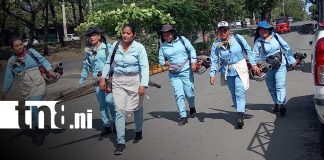 Foto:Brigadas del MINSA realizan fumigación en más de 1,000 viviendas en Managua/TN8