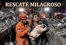 Foto: Bebé y madre sobreviven tras terremotos en La Guaira/Cortesía