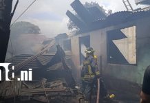 Foto: Incendio en Monseñor Lezcano deja viviendas afectadas en Managua/TN8