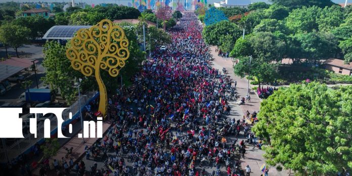 Foto: Miles de motociclistas recorren la ruta histórica del Repliegue Táctico a Masaya/TN8