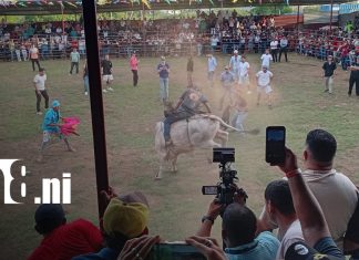 Foto: ¡Se rompen los fuegos! Tiscapa se enciende con el inicio de las montaderas de toros/TN8