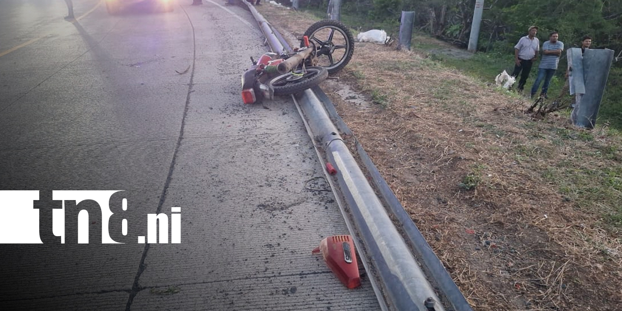 Foto: Joven motociclista fallece tras impactar contra una valla en Nagarote/TN8