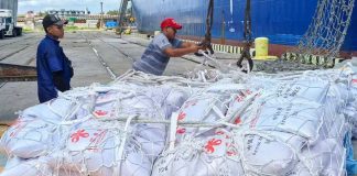 Foto: China envía nuevo cargamento de ayuda humanitaria a Cuba con 15.000 toneladas de arroz/Cortesía
