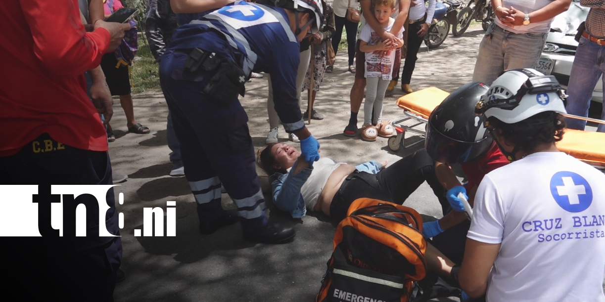 Foto: Violento choque deja una joven lesionada en Estelí/TN8