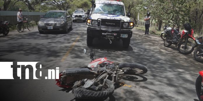 Foto: Violento choque deja una joven lesionada en Estelí/TN8