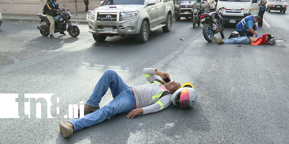 Foto: Conductor se da a la fuga tras dejar dos lesionados en Managua /TN8
