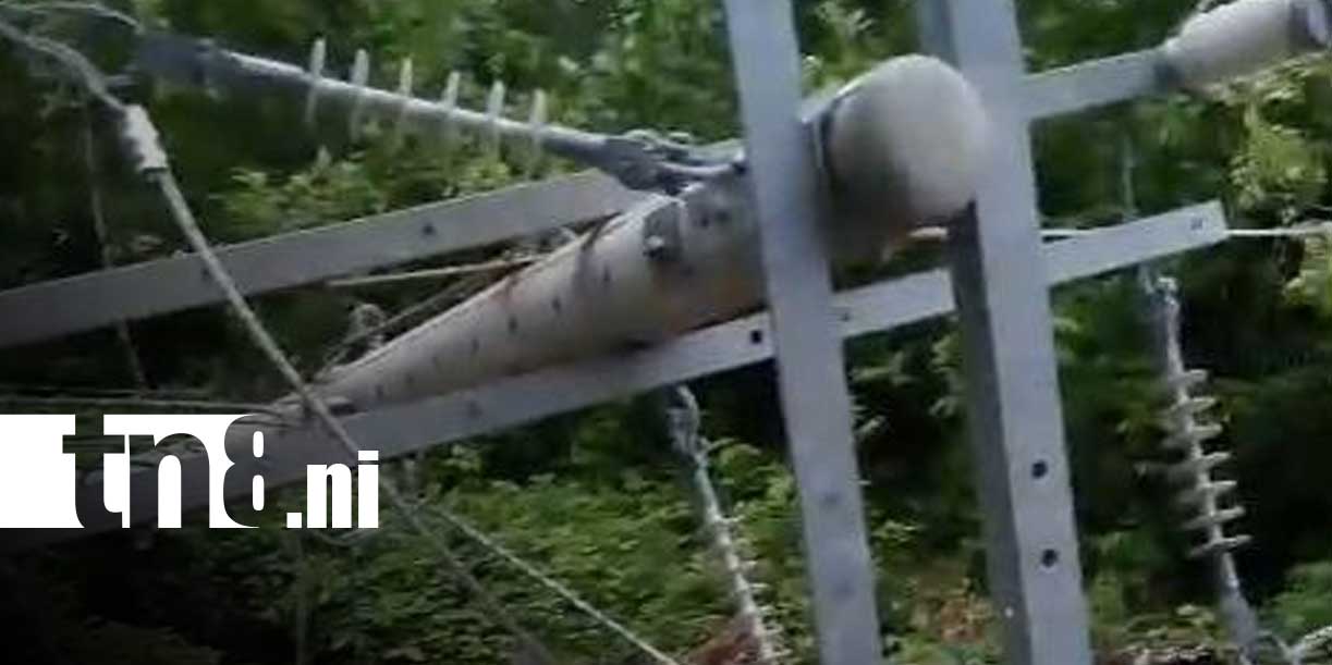Foto:Fuertes vientos causan daños eléctricos y bloquean vías en Ometepe/TN8