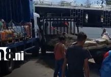 Dos camiones protagonizaron accidente de transito en Matiguás Foto: Accidente entre camiones causa alarma en Matiguás/TN8