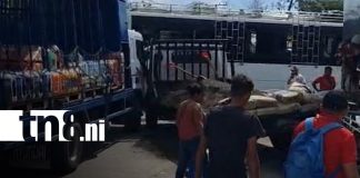 Foto: Accidente entre camiones causa alarma en Matiguás/TN8