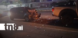 Foto: Un motociclista resultó lesionado tras ser impactado por un automóvil en la carretera a Masaya, Managua. Autoridades investigan las causas del accidente/TN8