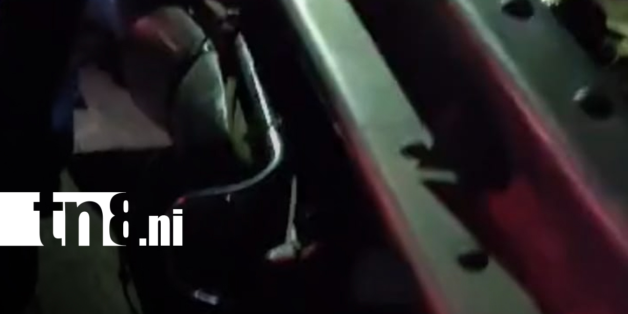 Foto: Motorizado queda grave tras colisionar contra valla en Carretera vieja a León/TN8