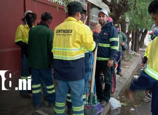 Familias se unen por barrios más saludables en Managua, como parte de la campaña “¡Jugá limpio! Foto:Jornada de limpieza transforma el Distrito VI de Managua/TN8