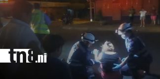 Foto: Accidente deja a peatón lesionada en Managua/TN8