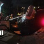 Foto: Captan vuelco y fuga de conductor en Ocotal/TN8