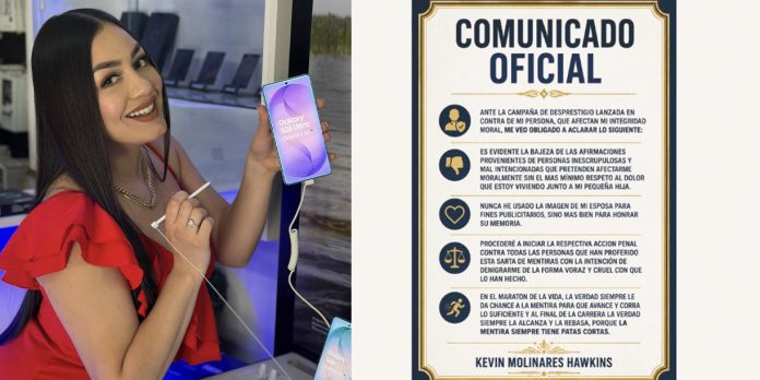 Foto: Viudo de Jennyfer Reyes rompe el silencio tras ser atacado en redes sociales /Cortesía