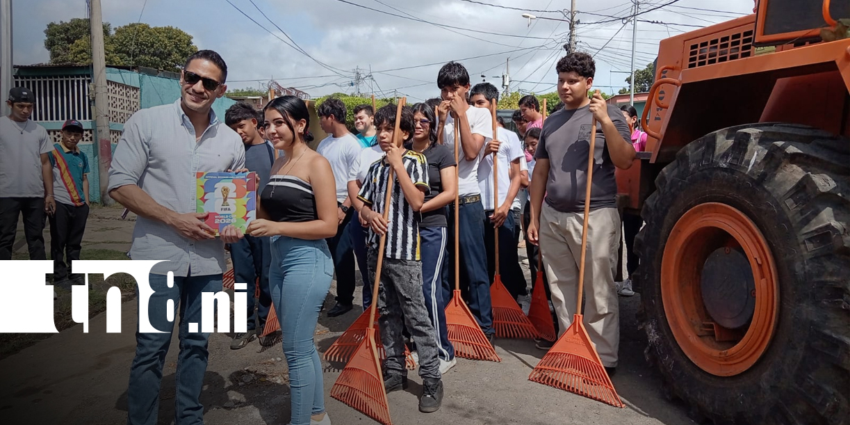 Foto: Villa Libertad limpia botadero en Managua/TN8