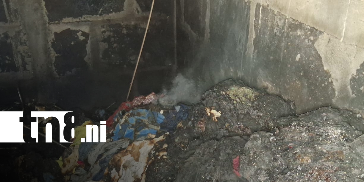 Foto: Hombre resulta con quemaduras leves tras incendio en su vivienda en Matagalpa/TN8